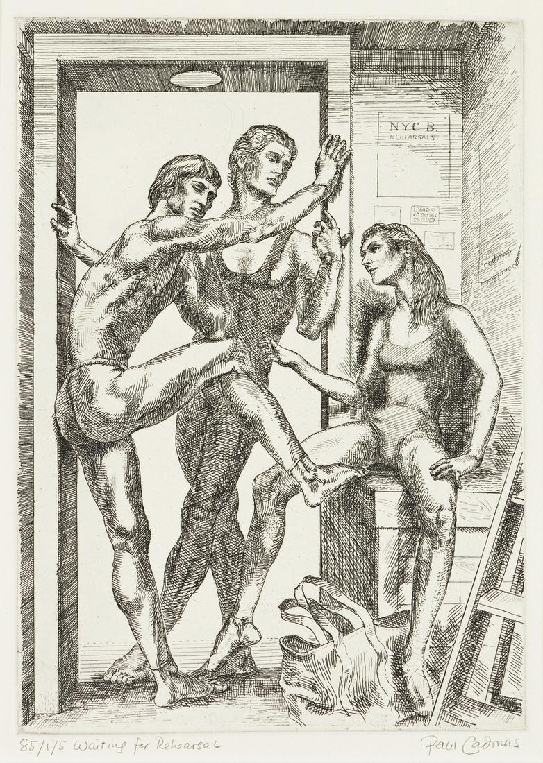 PAUL CADMUS (1904-1999) Waiting for Rehearsal. (1 of 1)