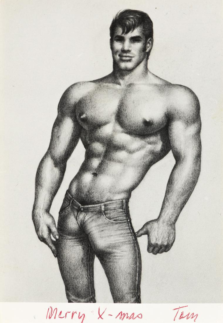 TOM OF FINLAND (1920-1991) Two Photographs Signed, (1 of 3)
