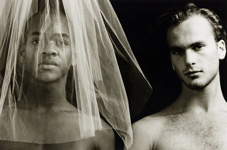 LYLE ASHTON HARRIS (1965 - ) David, Lyle, and: LYLE ASHTON HARRIS (1965 - ) David, Lyle, and Crinoline. Silver print, the image 279x355 mm; 11x14 inches, the sheet 193x304 mm; 7x12 inches. Artist print, aside from an edition of 5. Titled, dated an