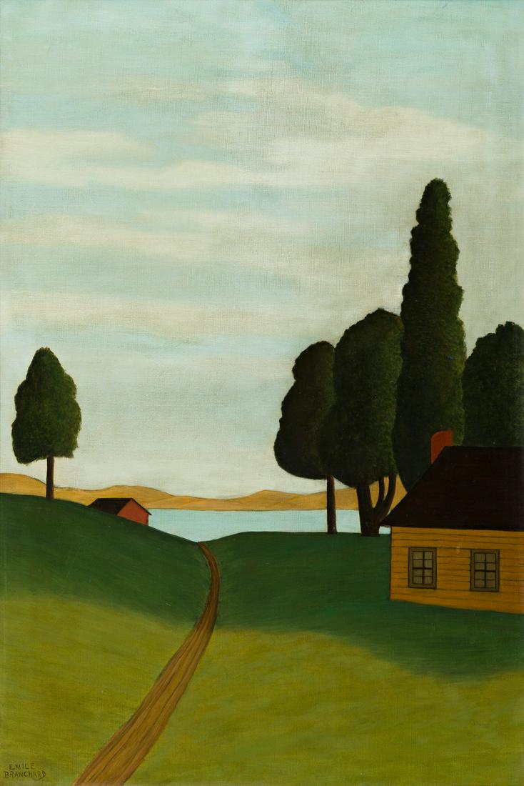 EMILE BRANCHARD (1881-1938) At the Lake. (1 of 2)