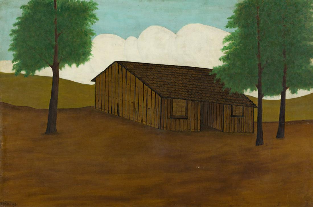 EMILE BRANCHARD (1881-1938) The Old Barn. (1 of 2)