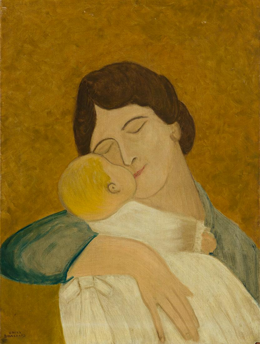 EMILE BRANCHARD (1881-1938) Mother and Child. (1 of 1)