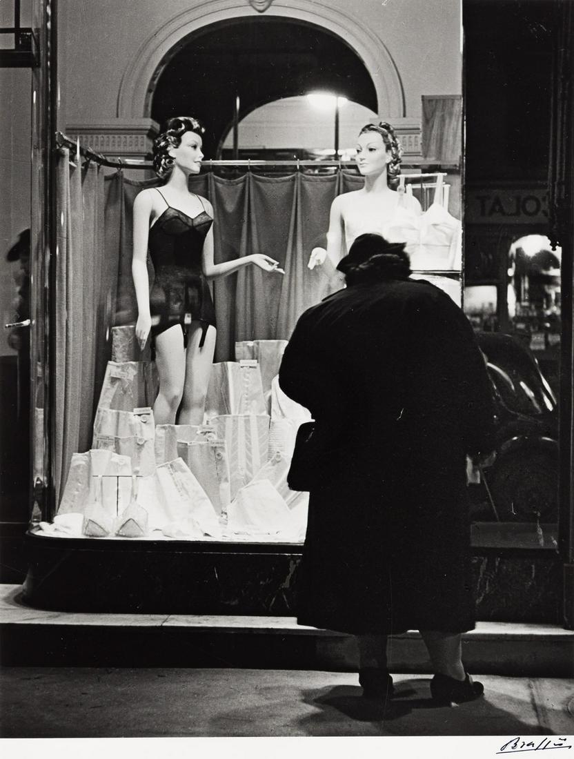 BRASSAÃ (1899-1984) Le DÃ©sir * Loctudy.: BRASSAÏ (1899-1984) Le Désir * Loctudy. Together, 2 silver prints, the images measuring 292.1x228.6 and 158.8x114.3 mm; 11½x9 and 6¼x4½ inches, the former with the sheet sligh