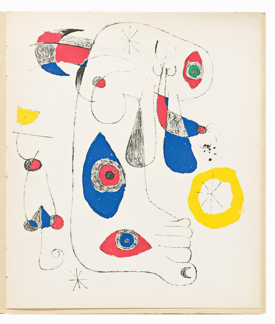 ANDRÃ‰ BRETON (1896-1966) & MARCEL DUCHAMP (1887-1968): ANDRÉ BRETON (1896-1966) & MARCEL DUCHAMP (1887-1968) Le Surréalisme en 1947. Bound volume with 24 printed plates by various artists. 240x205 mm; 9½x8¼ inches. Numbered 203 (out of