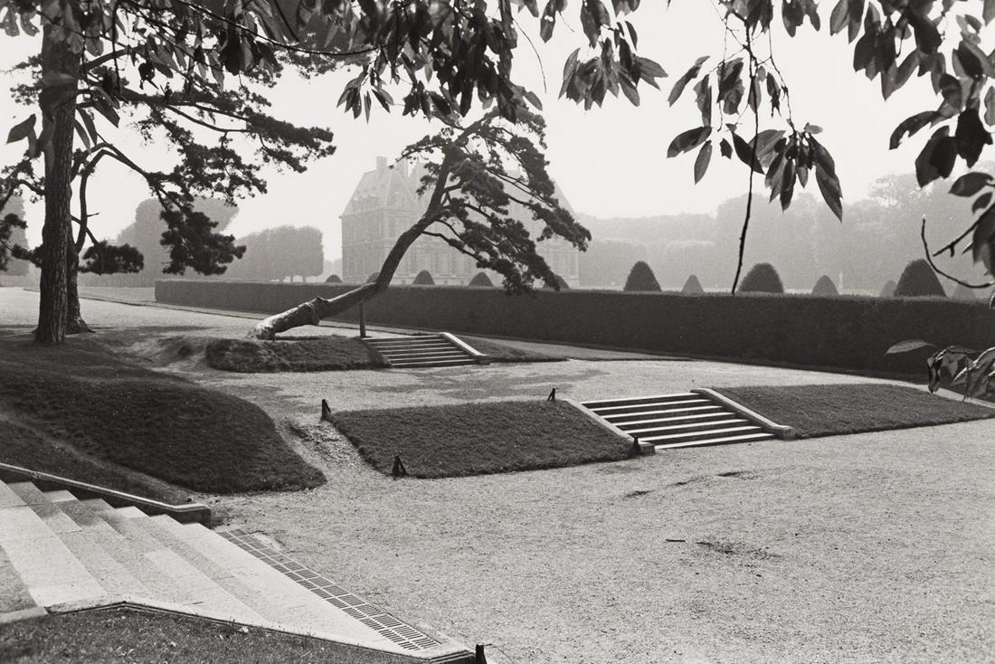 LEE FRIEDLANDER (1934 - ) Sceaux, France.: LEE FRIEDLANDER (1934 - ) Sceaux, France. Silver print, the image measuring 190.5x282.6 mm; 7½x11 inches, the sheet 279.4x355.6 mm; 11x14 inches, with Friedlander's signature, in pencil, and copy