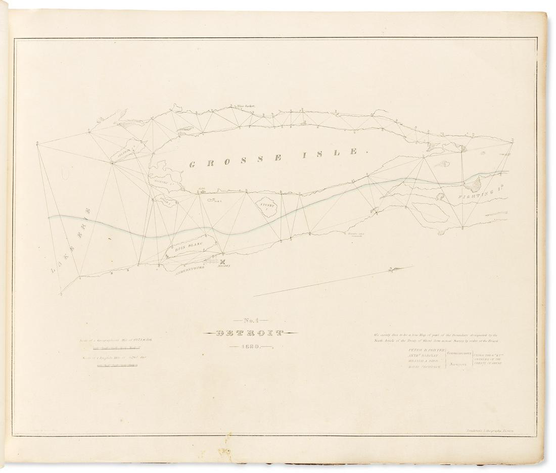 (MICHIGAN.) Maps and Report . . . for Ascertaining the (1 of 1)