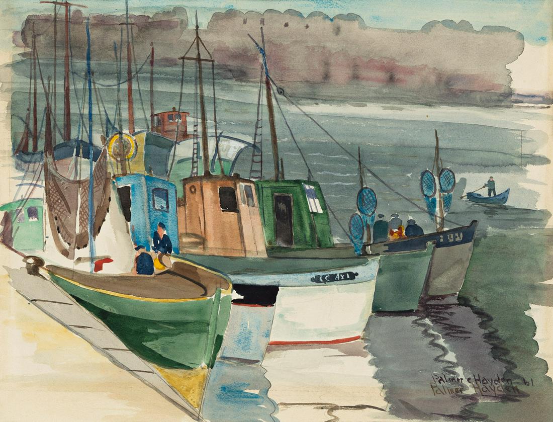 PALMER HAYDEN (1890 - 1973) Sardine Boats (of (1 of 1)