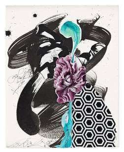 SHINIQUE SMITH (1971 - ) A Single Breath.: SHINIQUE SMITH (1971 - ) A Single Breath. Ink, acrylic and collage on paper, 2014. 247x196 mm; 9¾x7¾ inches. Signed and titled in pencil, lower edge.Provenance: purchased from James Cohan Ga