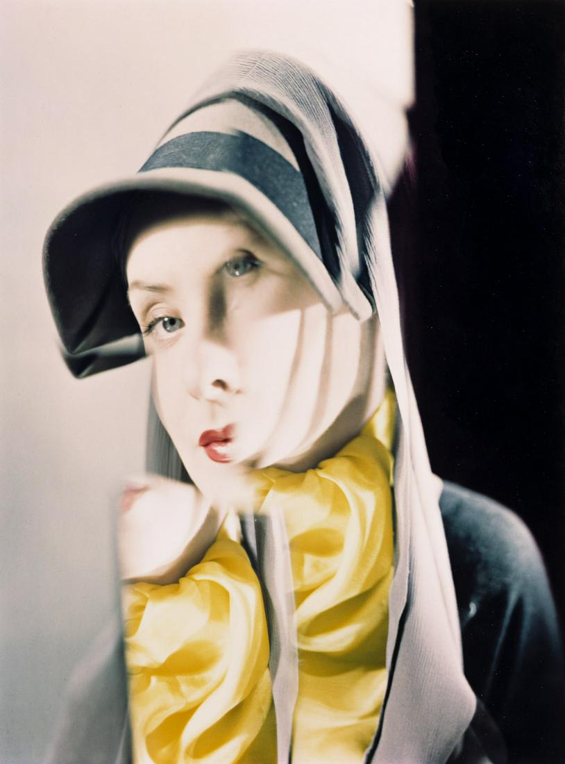 (ERWIN BLUMENFELD) (1897-1969) Broken Mirror, New York.: (ERWIN BLUMENFELD) (1897-1969)Broken Mirror, New York. Dye transfer print, the image measuring 11x8 inches (30.2x22.5 cm.), the sheet 18½x15½ inches (47x39.4 cm.), with the Estate hand s