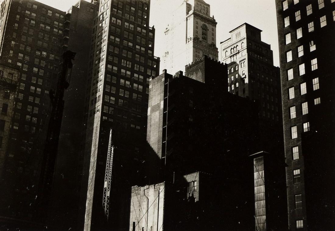 WALKER EVANS (1903-1975) Lincoln Building Construction: WALKER EVANS (1903-1975)Lincoln Building Construction Site, New York City. Silver print, the image measuring 2½x3 inches (6.4x9.2 cm.). 1928-29 Acquired from Sander Gallery, New York; to the Pr
