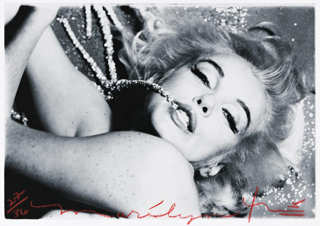 BERT STERN (1929-2013) Marilyn Biting the Gems. (1 of 1)