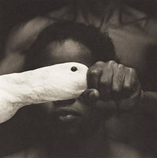 MARIO CRAVO NETO (1947-2009) Odé.: MARIO CRAVO NETO (1947-2009)Odé. Platinum print, the image measuring 8¼ inches (20.9 cm.) square, the sheet 18x14 inches (45.7x35.6 cm.), with Cravo Neto's signature, title, dates, and editi