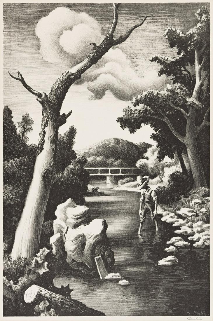 THOMAS HART BENTON Shallow Creek. (1 of 1)