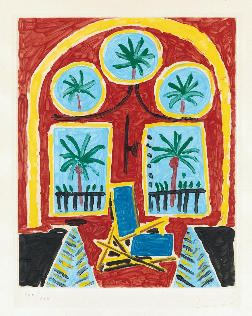 PABLO PICASSO (after) Intériour Rouge avec un (1 of 12)