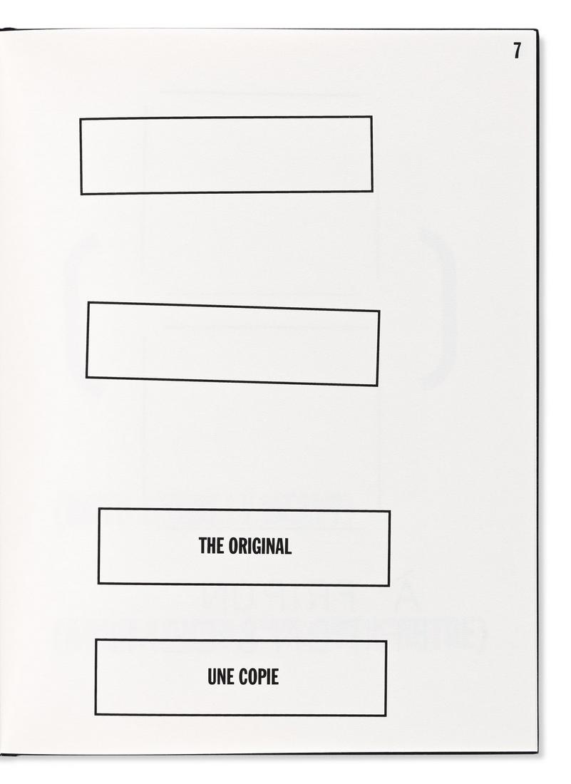 WEINER, LAWRENCE. A Fripon Fripon et Demi. Une reverie (1 of 2)