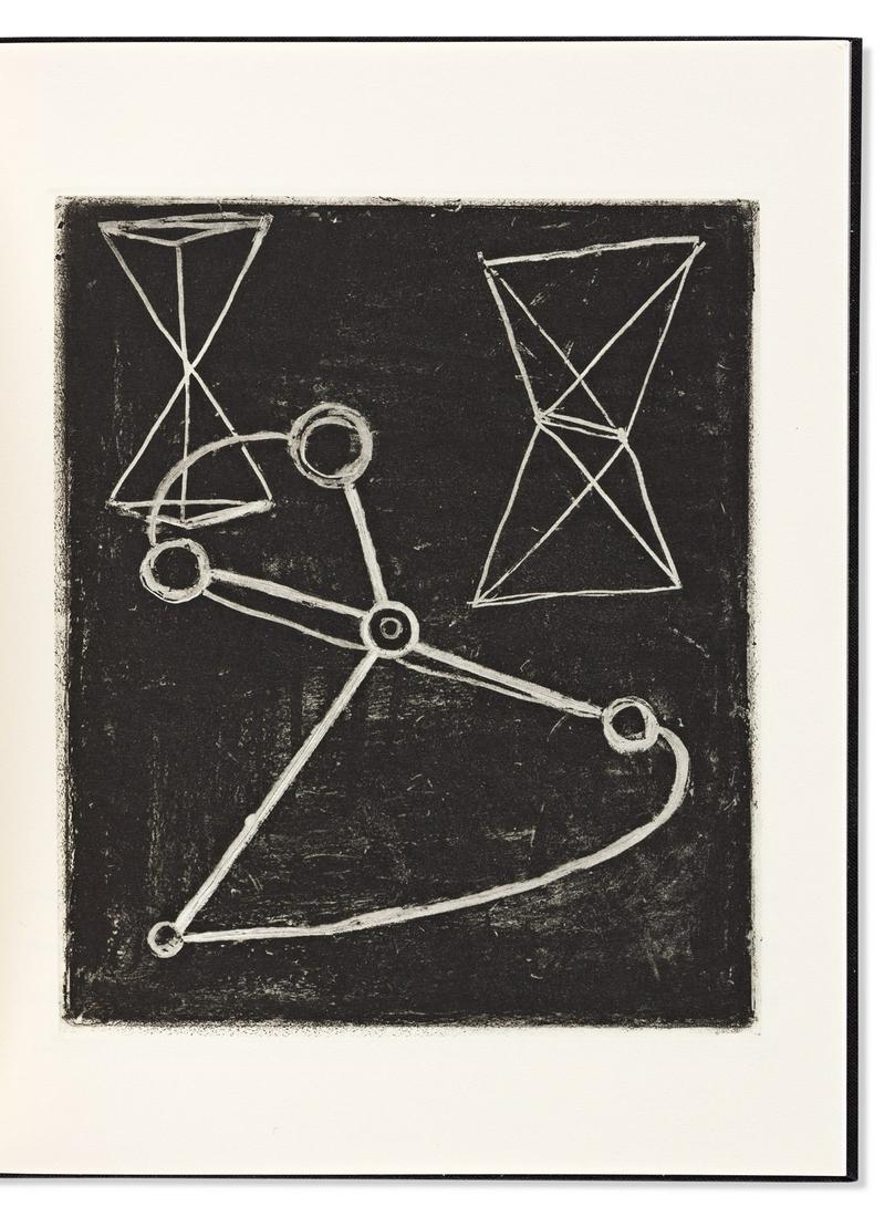 WINTERS, TERRY. Fourteen Drawings. Fourteen Etchings.: WINTERS, TERRY. Fourteen Drawings. Fourteen Etchings. Text by David Shapiro in German and English. With an original aquatint frontispiece. 4to, publisher's black cloth; matching slipcase. Number IX of