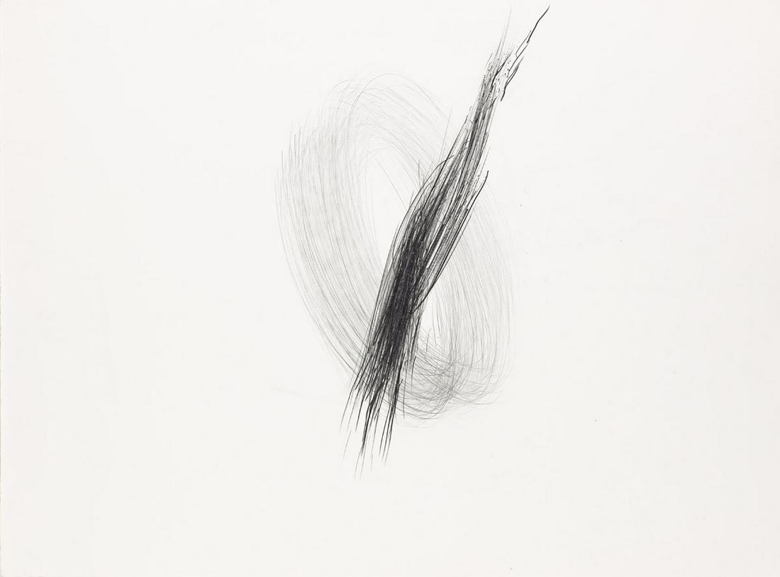 ALAN SARET Blocked Void Cast-In.: ALAN SARET Blocked Void Cast-In. Pencil on Arches 88 paper, 1983. 575x765 mm; 22¾x30¼ inches. Signed, titled, annotated and dated in pencil, verso.Provenance: Private collection, New Jersey.