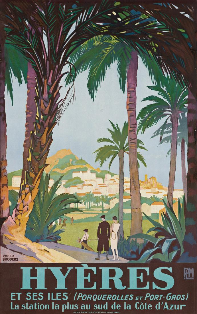ROGER BRODERS (1883-1953).  HYÈRES. Circa 1931. (1 of 1)