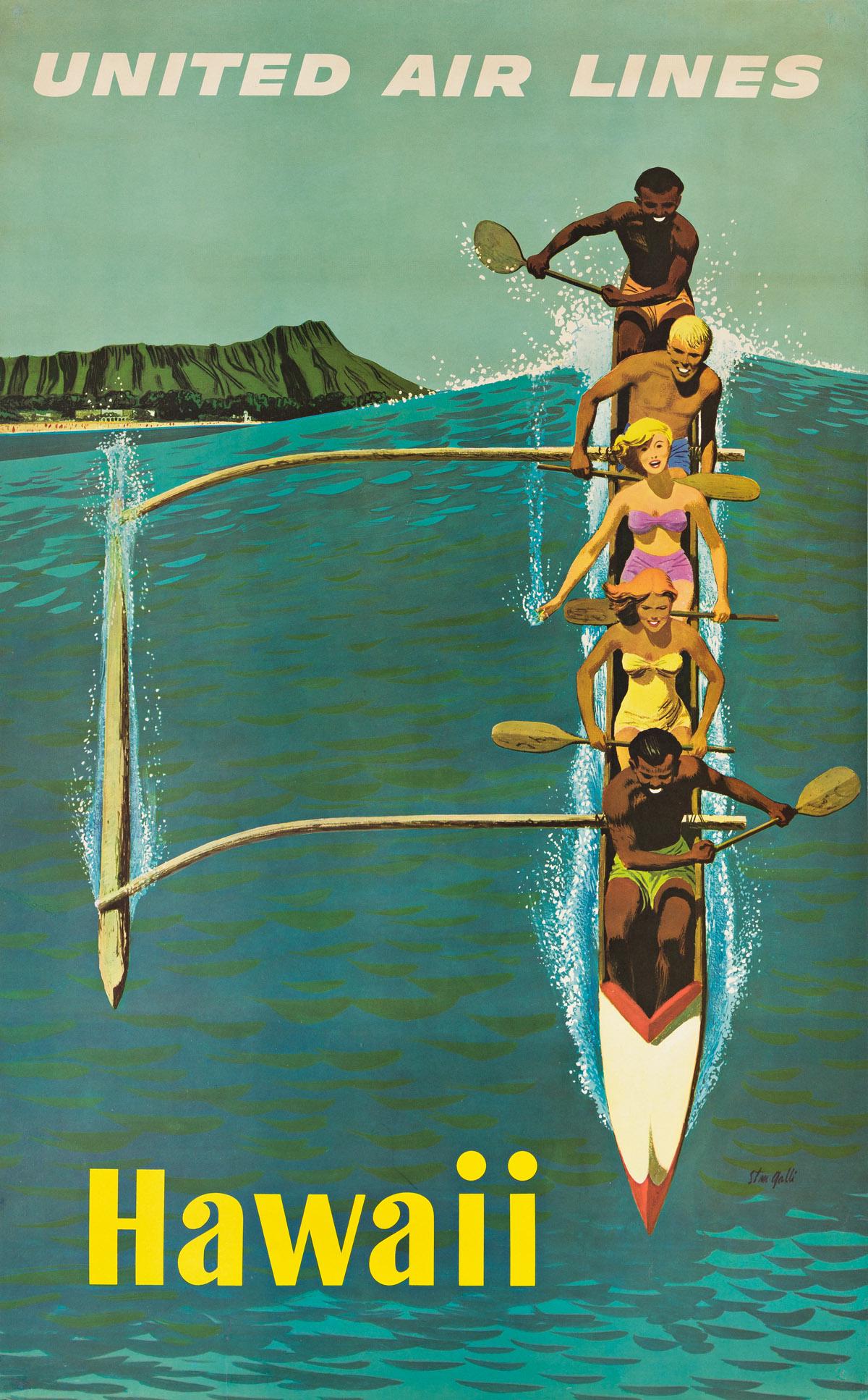 STANLEY WALTER GALLI (1912-2009).  HAWAII / UNITED AIR (1 of 1)