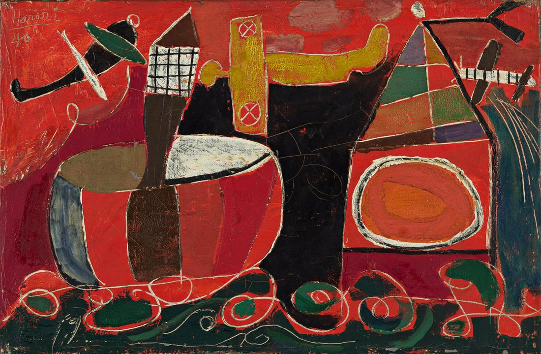 HANANIAH HARARI (1912 - 2000, AMERICAN) Overseas. Oil (1 of 1)