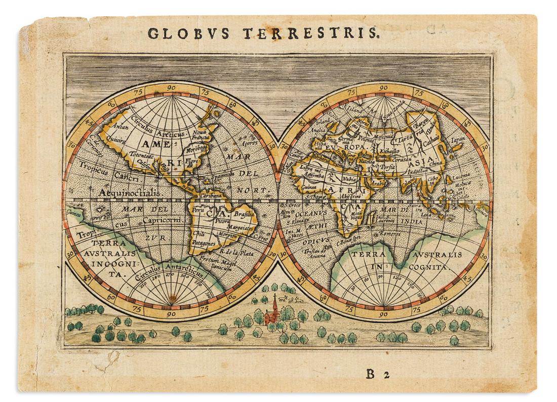 ORTELIUS, ABRAHAM. [Globus Terrestris.] (1 of 1)