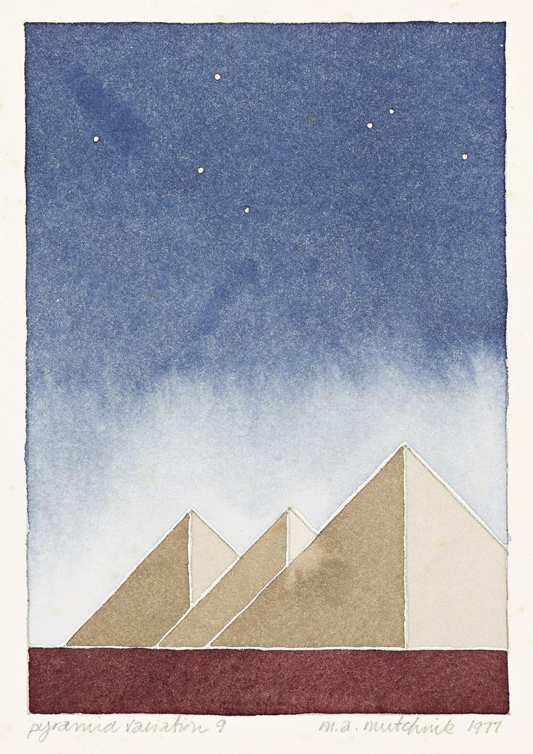 MARK MUTCHNIK (1946-1990) "Pyramid Variation: 9, 17, (1 of 3)