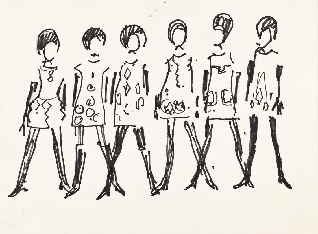 JOE EULA (1925-2004) Archive of over 100 loose fashion (1 of 13)