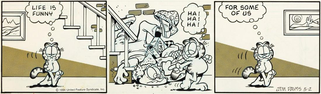 JIM DAVIS (1945- ) "Life is funny."  [COMICS / (1 of 2)