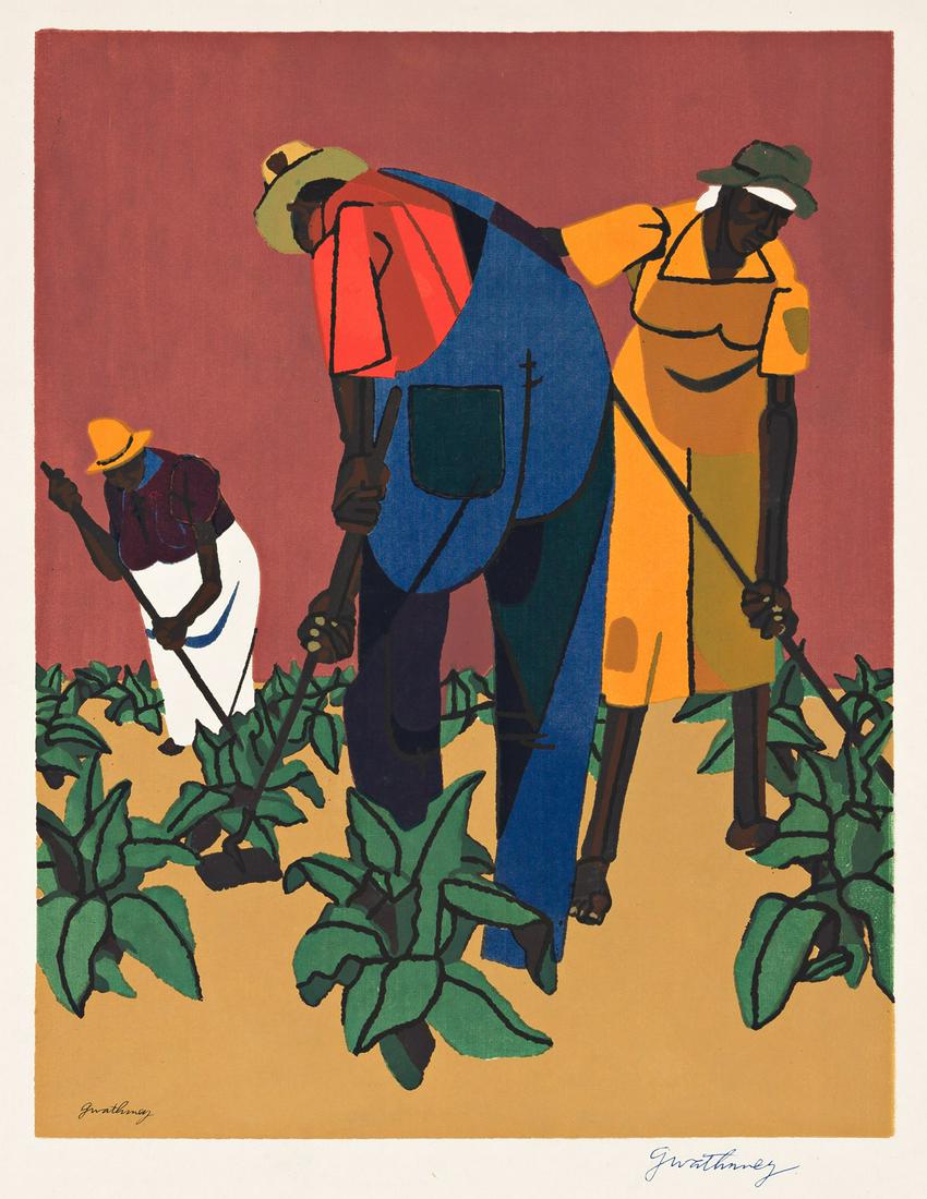 ROBERT GWATHMEY (1903-1988) Tobacco Farmers. (1 of 1)