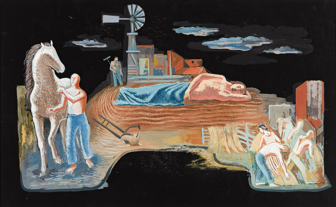 MICHAEL LOEW (1907-1985) Project for Mural, (1 of 1)