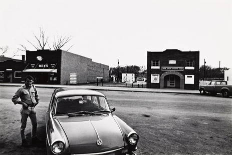 DAVE HEATH (1931-2016) Mike McLoughlin, Nebraska.: DAVE HEATH (1931-2016) Mike McLoughlin, Nebraska. Silver print, the image measuring 9¼x13 inches (23.5x35.2 cm.), the mount 16x20 inches (40.6x50.8 cm.), with Heath's signature, title, dates, and