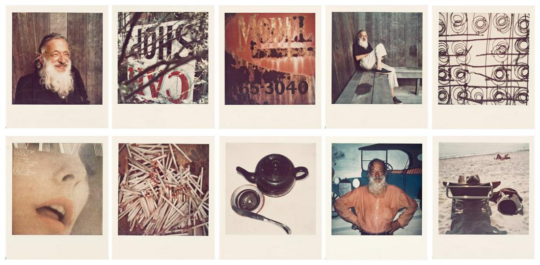 WITH A POLAROID BY WALKER EVANS BOBBI CARREY (1946- ): WITH A POLAROID BY WALKER EVANS BOBBI CARREY (1946- ) My Summer With Walker, 48 portraits of Walker Evans as well as interior views and studies of his house in Old Lyme, Connecticut. This is one of on