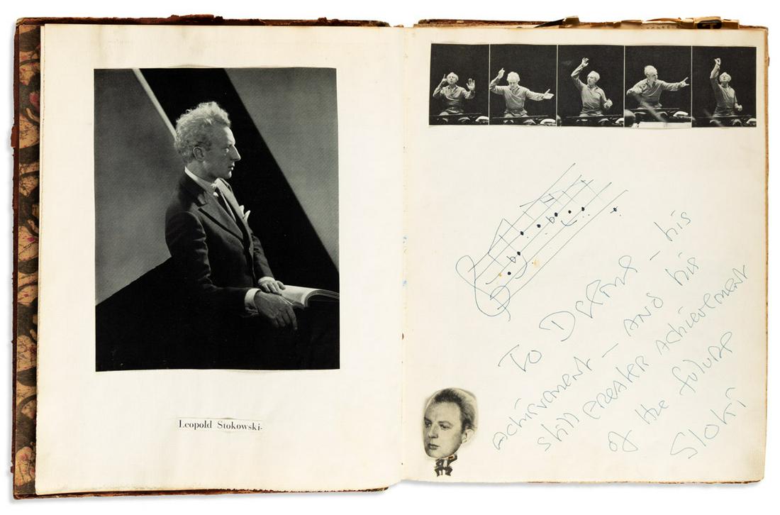 (ALBUM.) Autograph album containing over 50 items (1 of 4)