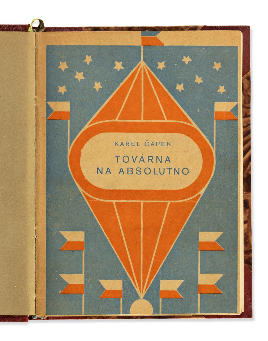 CAPEK, KAREL. Tovarna na Absolutno. Illustrated by (1 of 1)