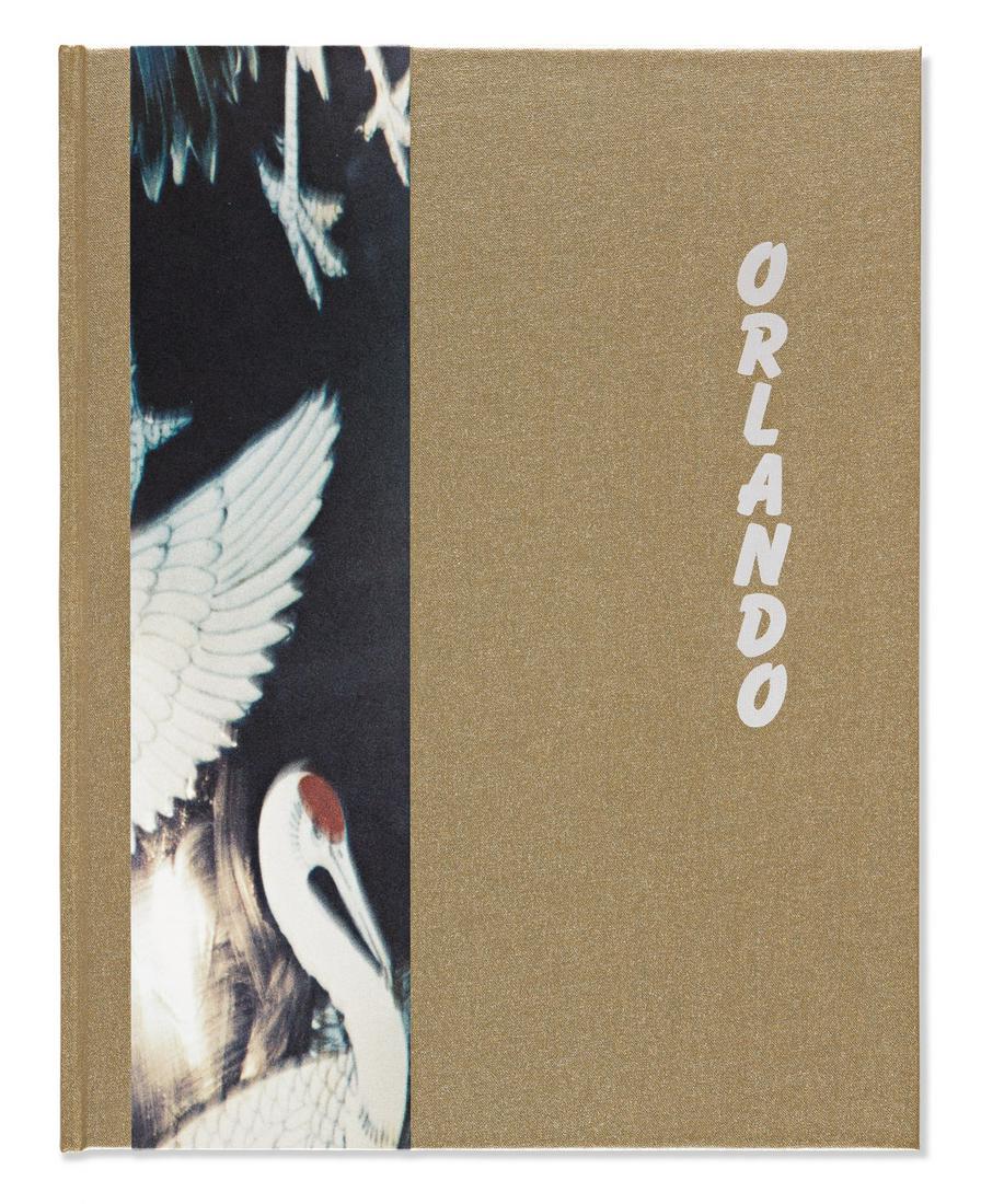 MICHENER, DIANA. Orlando. By Virginia Woolf.: MICHENER, DIANA. Orlando. By Virginia Woolf. Photographs by Michener. Small folio, publisher's cloth with photgraphic onlay; prospectus laid in; matching slipcase. Limited edition, number 107 of 400 c