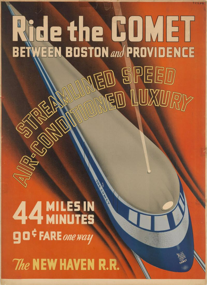 TESAR (DATES UNKNOWN).  RIDE THE COMET BETWEEN BOSTON (1 of 1)