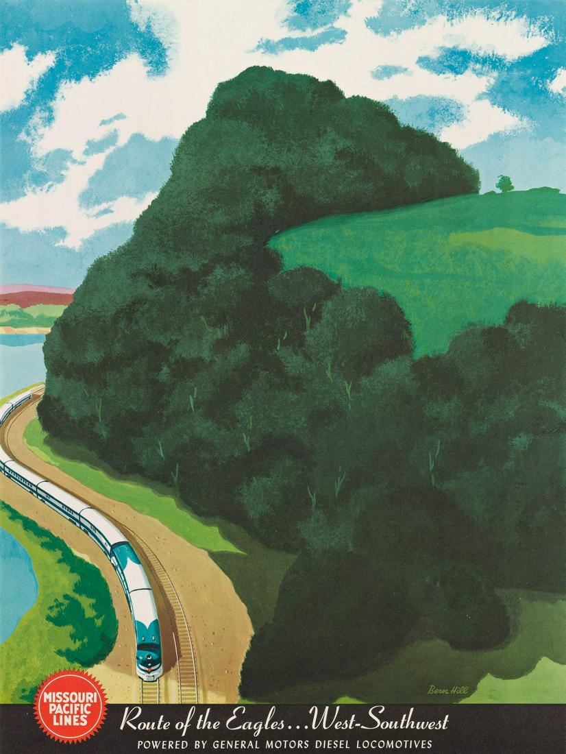 BERN HILL (1911-1977).  ROUTE OF THE EAGLES. Circa (1 of 1)