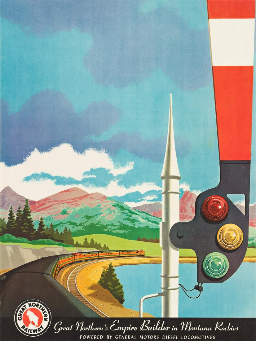 BERN HILL (1911-1977).  GREAT NORTHERN'S EMPIRE BUILDER (1 of 1)