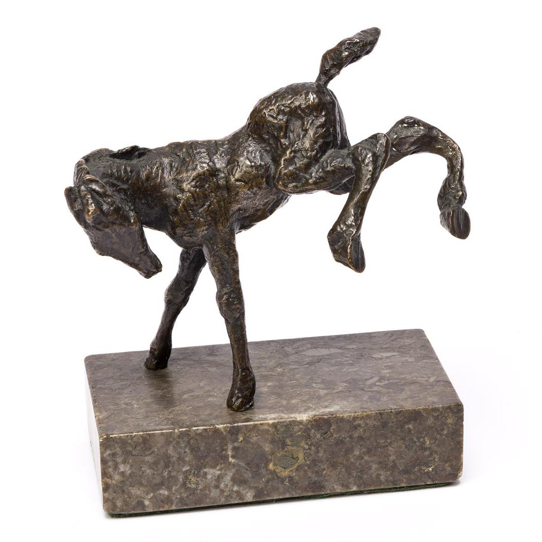 RENÉE SINTENIS Ausschlagendes Fohlen. Bronze. 110x130 mm; 4½x5¼ inches (excluding (1 of 6)