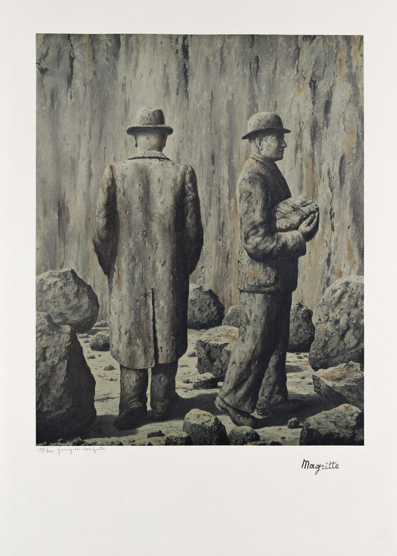 RENÉ MAGRITTE (after)Le Chant de la Violette.Color lithograph, 1979. 736x521 mm; 29x20½ (1 of 1)