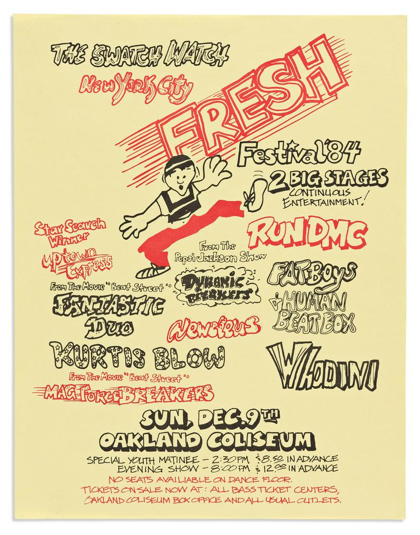 (ENTERTAINMENT--HIP HOP.) The Swatch Watch New York City Fresh Festival '84. (1 of 1)
