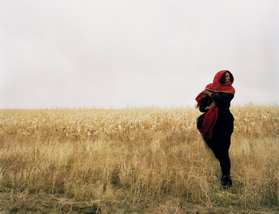 XAVIERA SIMMONS (1974 - ) Into the New Sea (Nomad).: XAVIERA SIMMONS (1974 - ) Into the New Sea (Nomad). Digital C-print, 2009, printed in 2010. 382x508 mm; 15x20 inches. Signed, titled, dated and numbered 6/20 in ink, verso.Influenced by a two-year wal