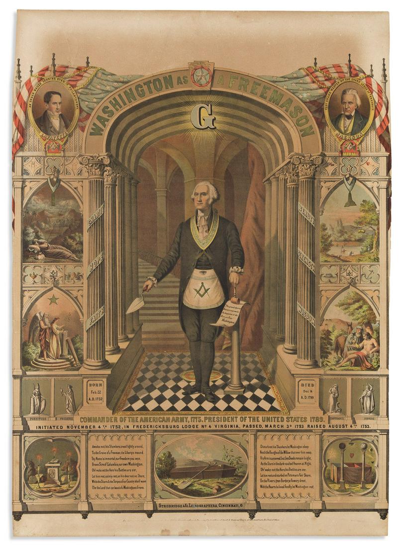(GEORGE WASHINGTON.) Washington as a Freemason. (1 of 1)