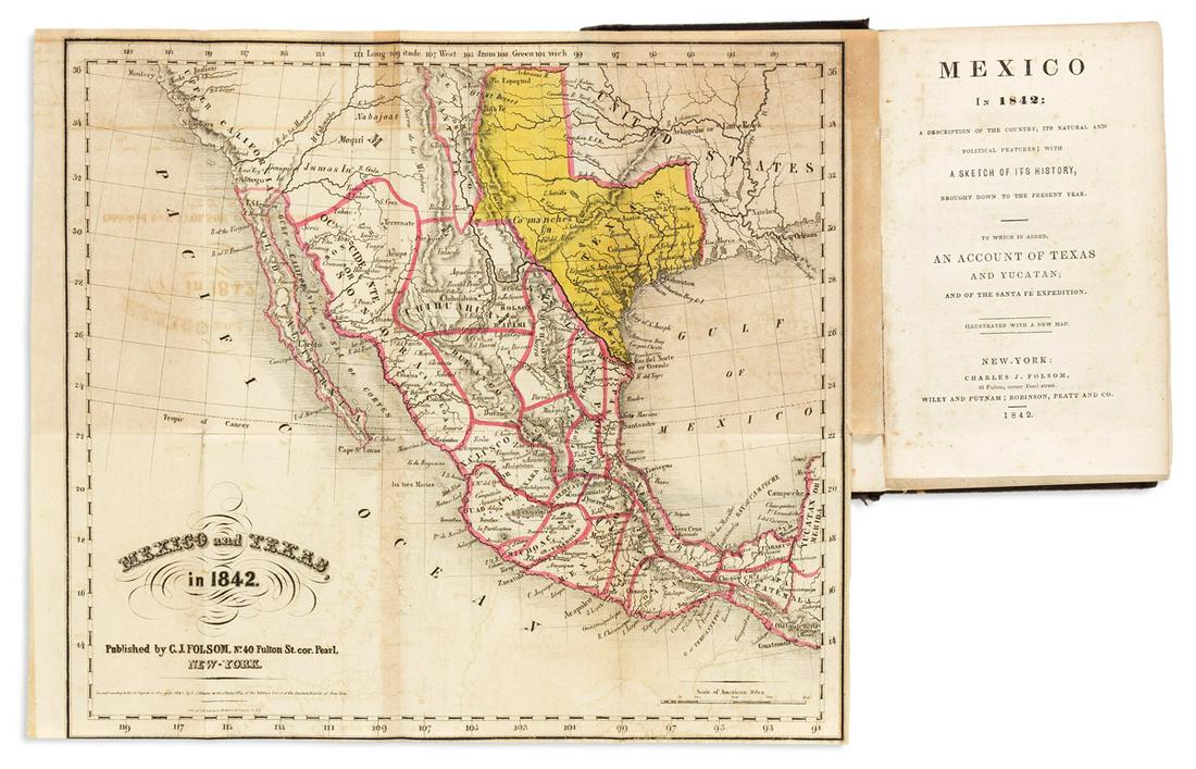 (WEST--TEXAS.) [George F. Folsom.] Mexico in 1842 . . . to which is Added, an Account of Texas and (1 of 1)