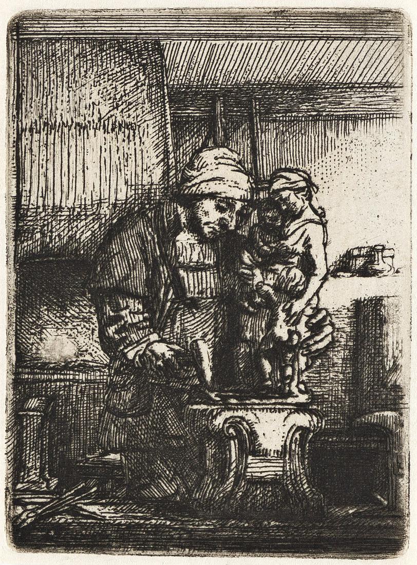 REMBRANDT VAN RIJN The Goldsmith. (1 of 1)