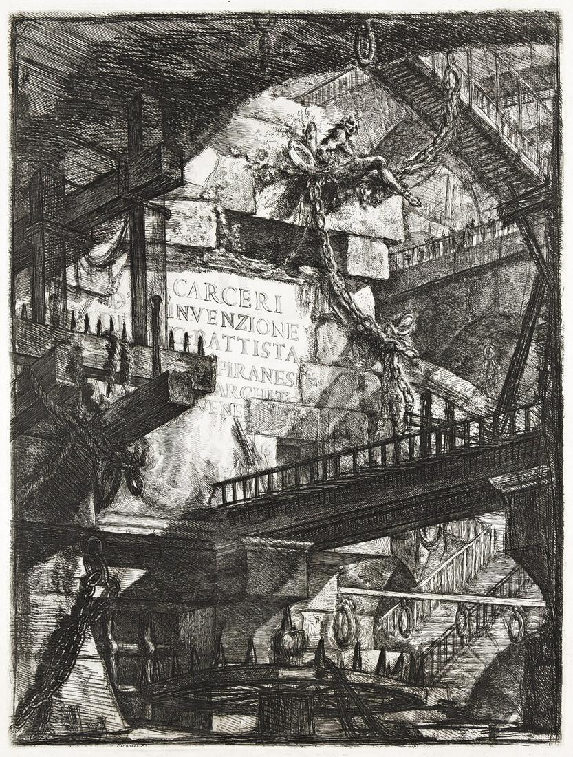 GIOVANNI B. PIRANESI Carceri d'Invenzione: titolo. (1 of 1)