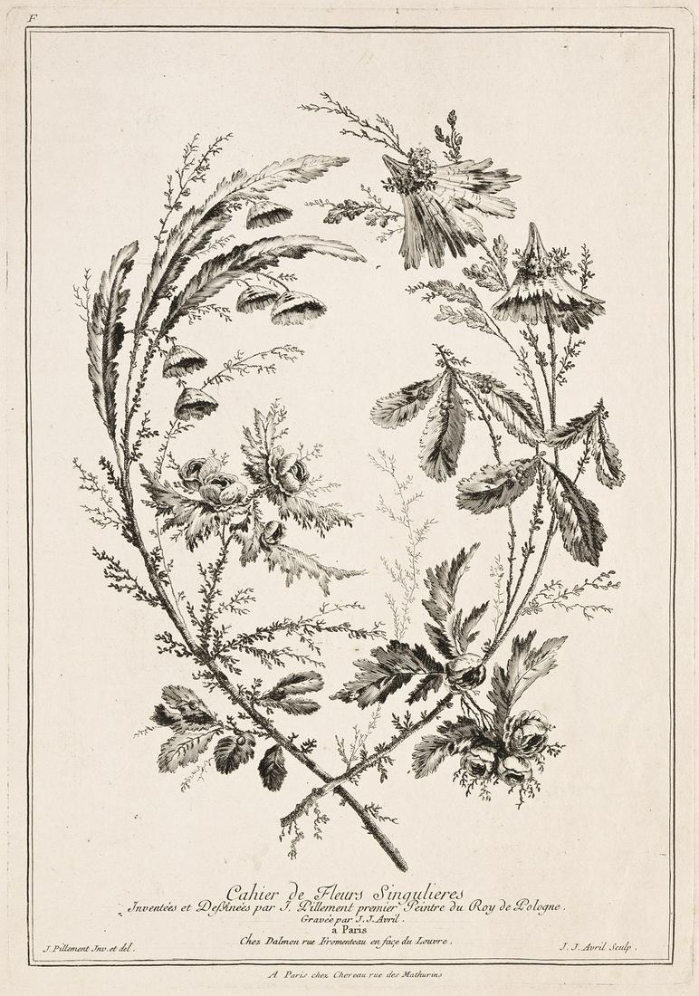 JEAN-BAPTISTE PILLEMENT (AFTER) Cahier de Fleurs Singulieres. (1 of 12)