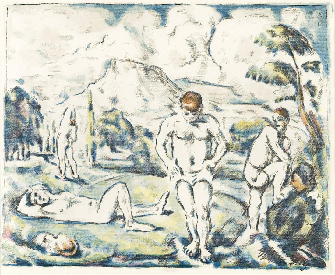 PAUL CÉZANNE Les Baigneurs (grande planche). (1 of 1)