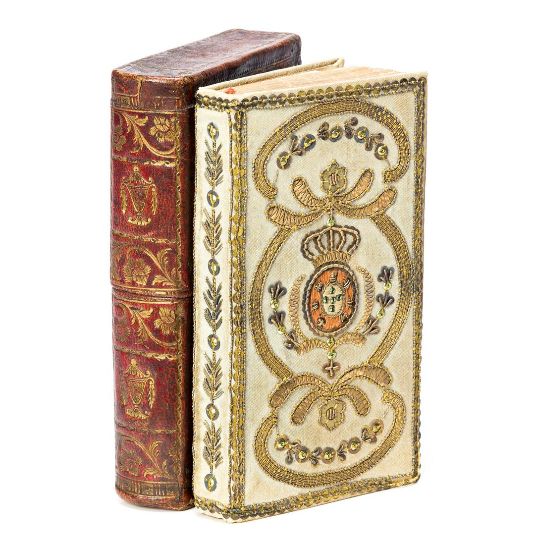 Embroidered Binding, Portugal. Diario Ecclesiastico para o Reino de Portugal. (1 of 2)