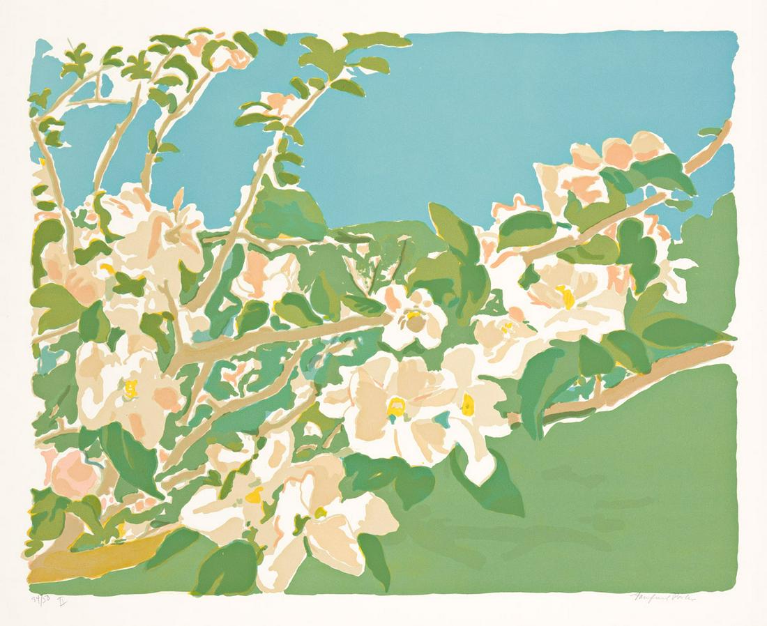 FAIRFIELD PORTER Apple Blossoms II and III. (1 of 2)